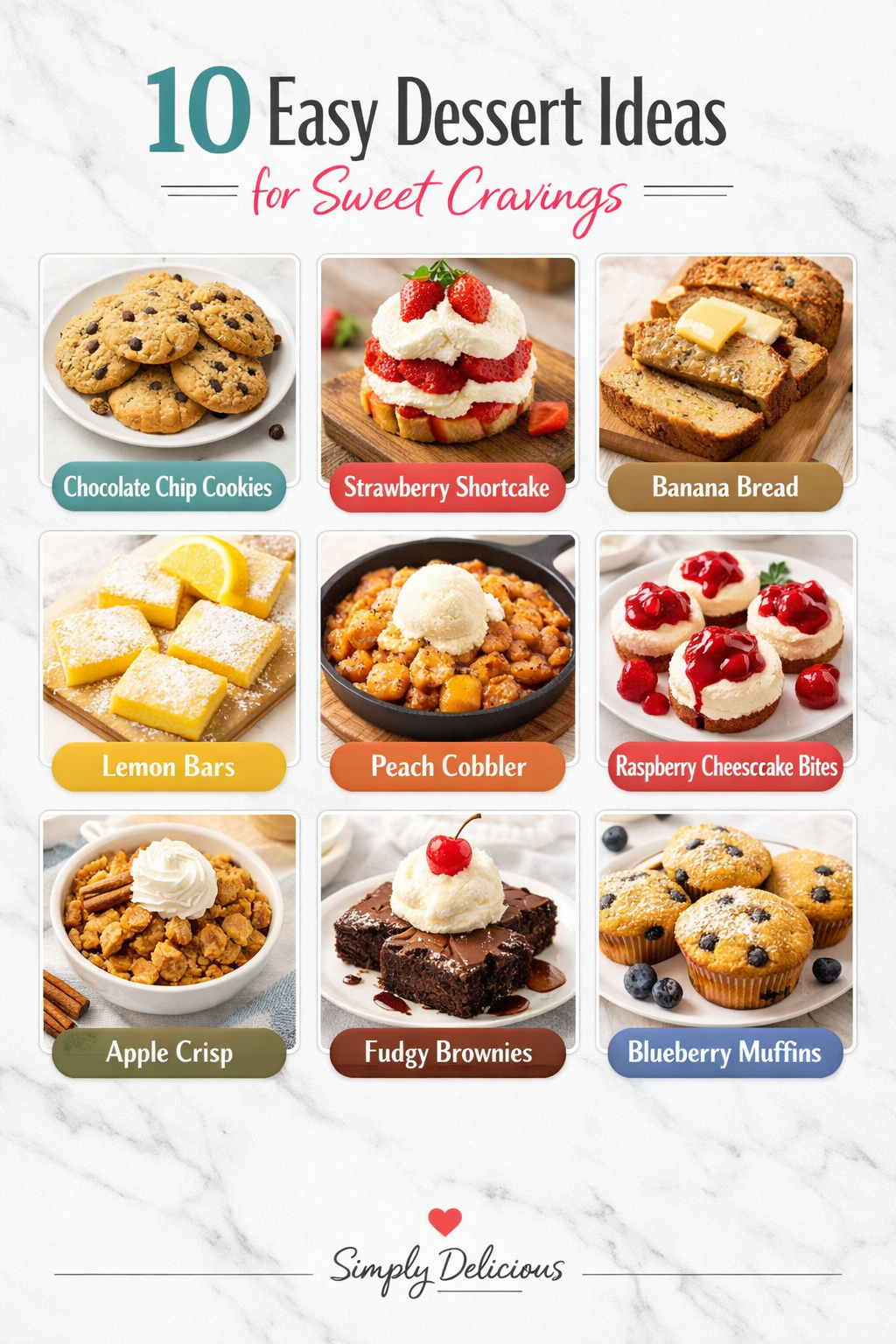 10 Easy Dessert Ideas for Sweet Cravings