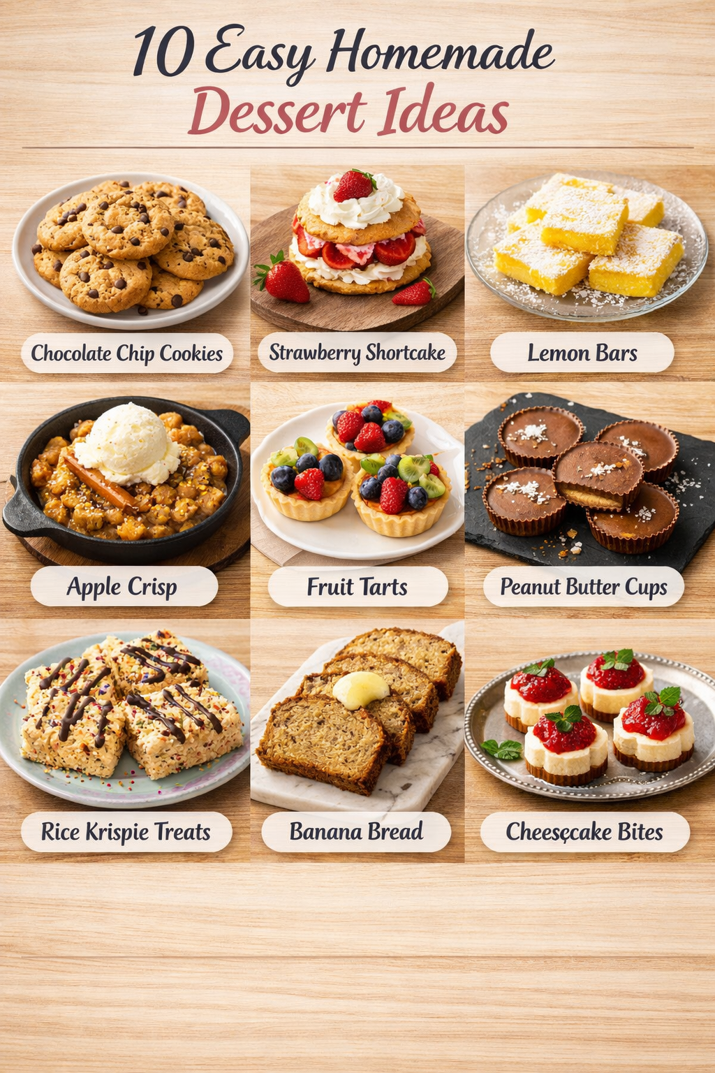 10 Easy Homemade Dessert Ideas