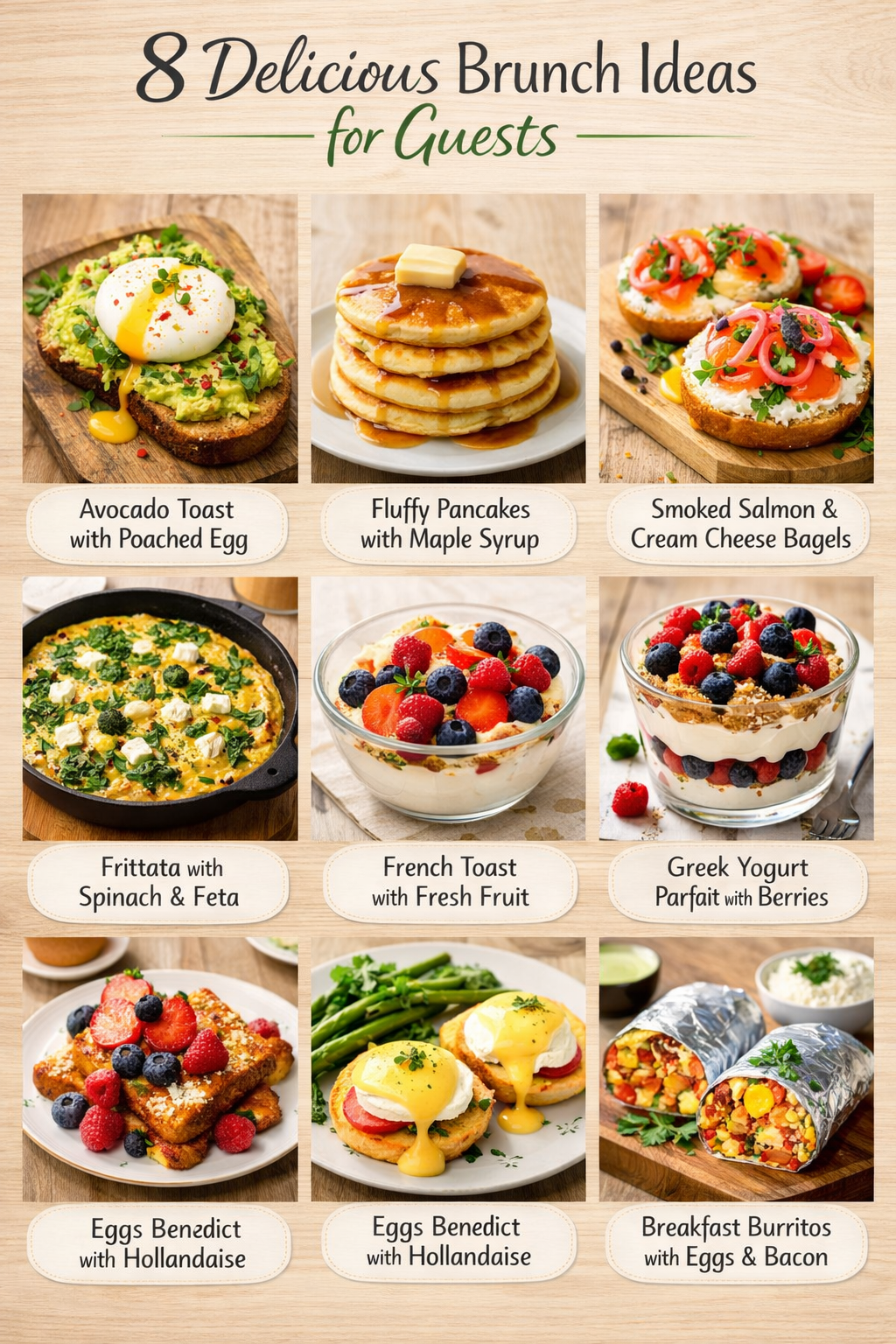 8 Delicious Brunch Ideas for Guests