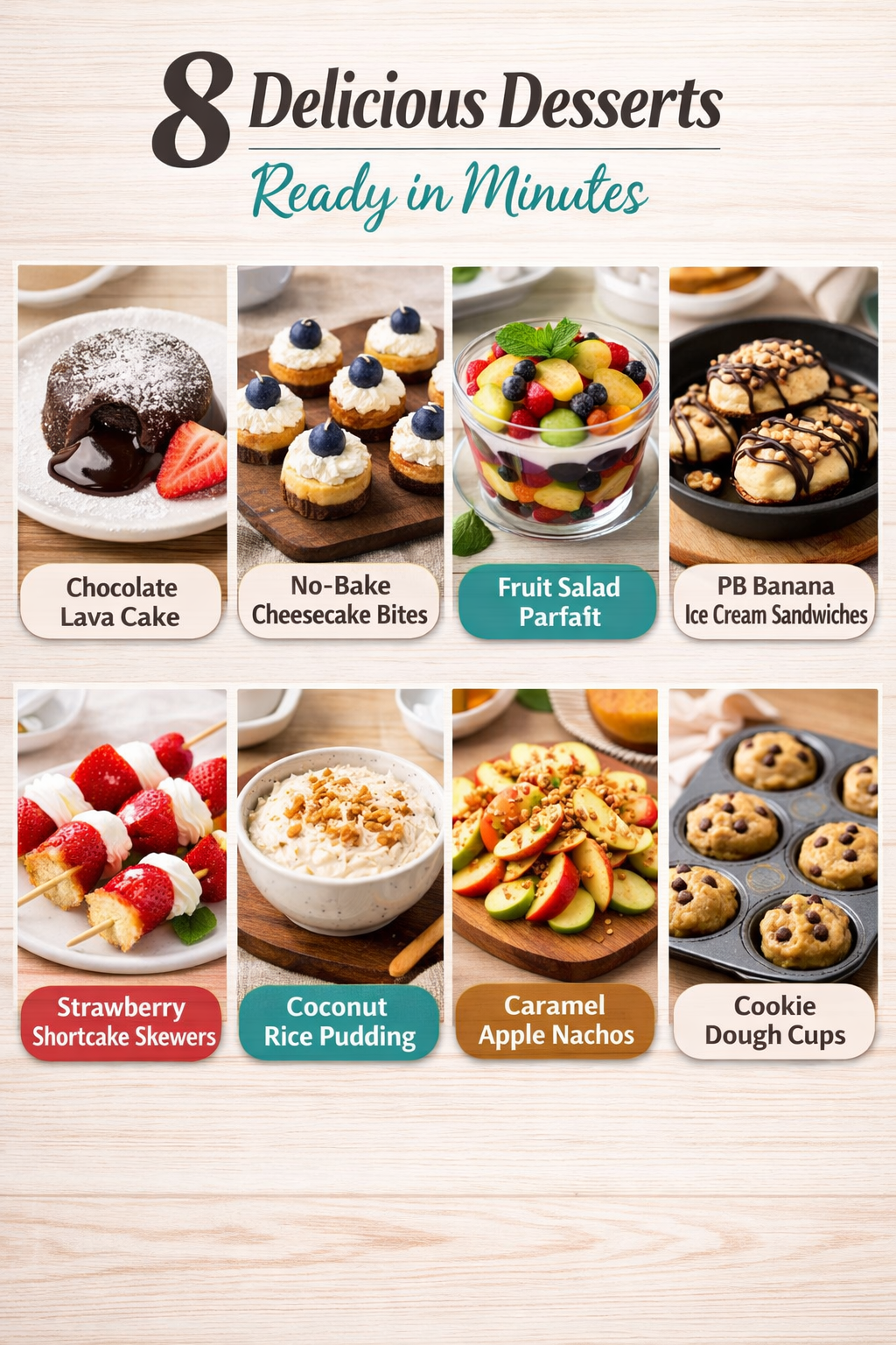 8 Delicious Desserts Ready in Minutes