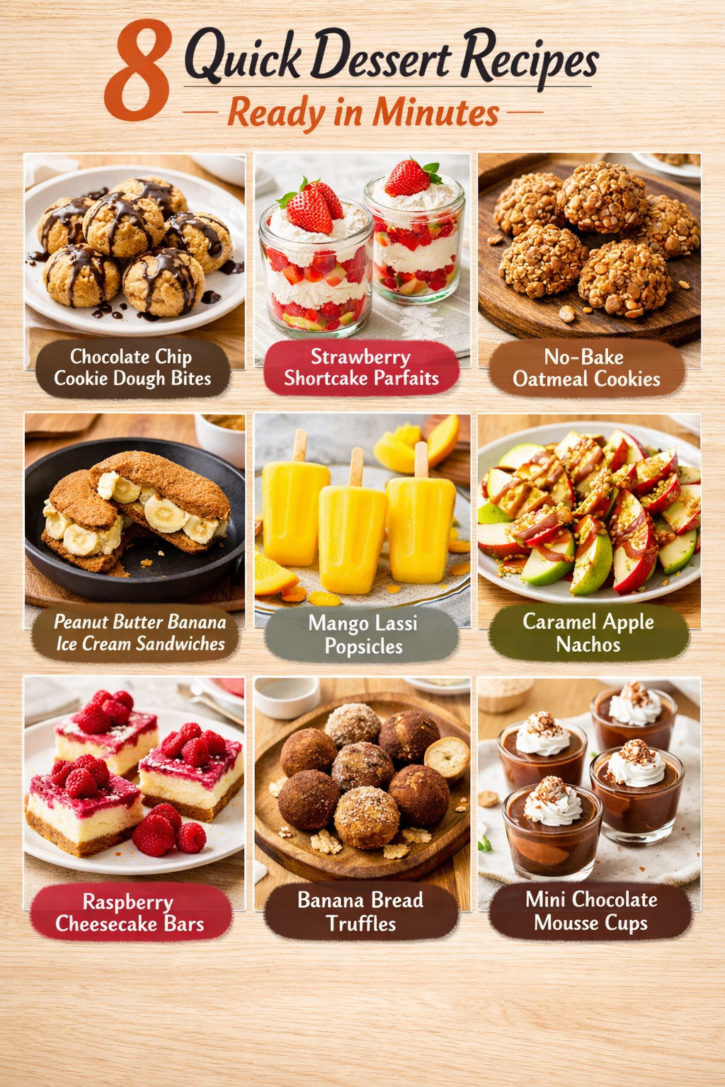 8 Quick Dessert Recipes Ready in Minutes