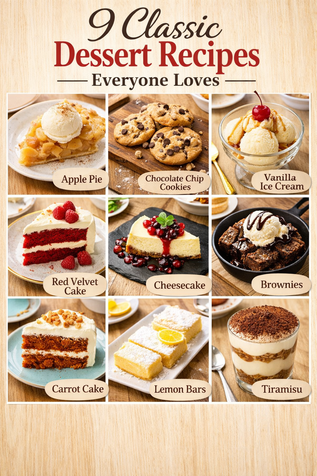 9 Classic Dessert Recipes Everyone Loves