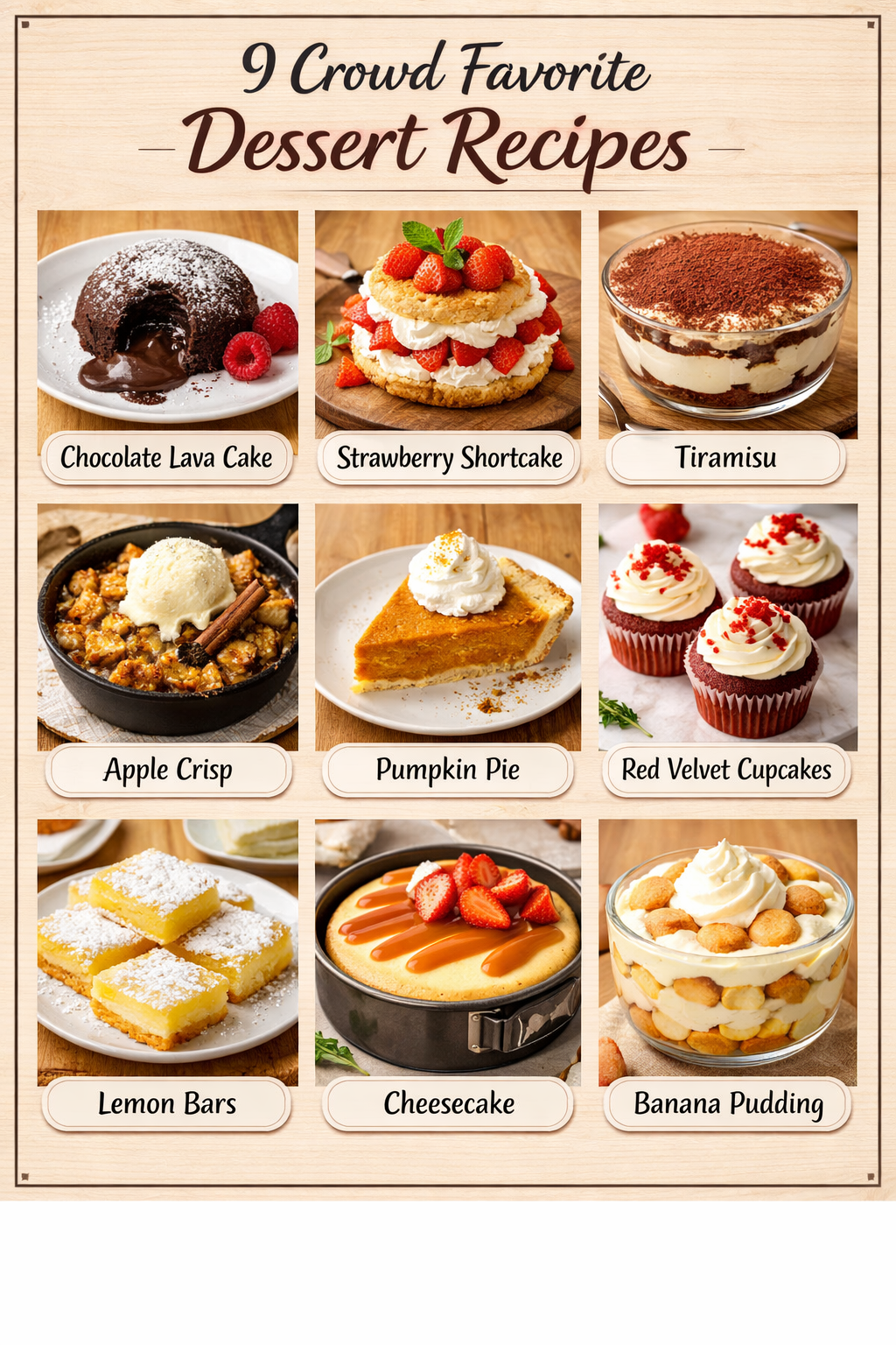 9 Crowd Favorite Dessert Recipes