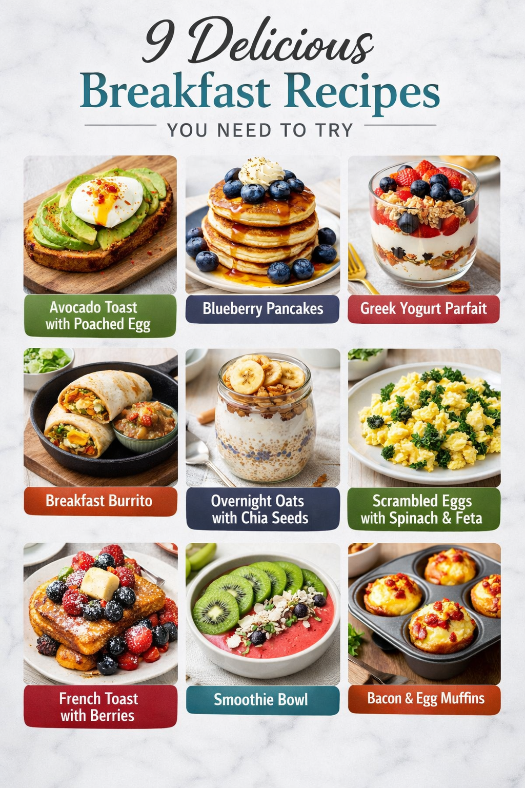 9 Delicious Breakfast Recipes You Need to Try