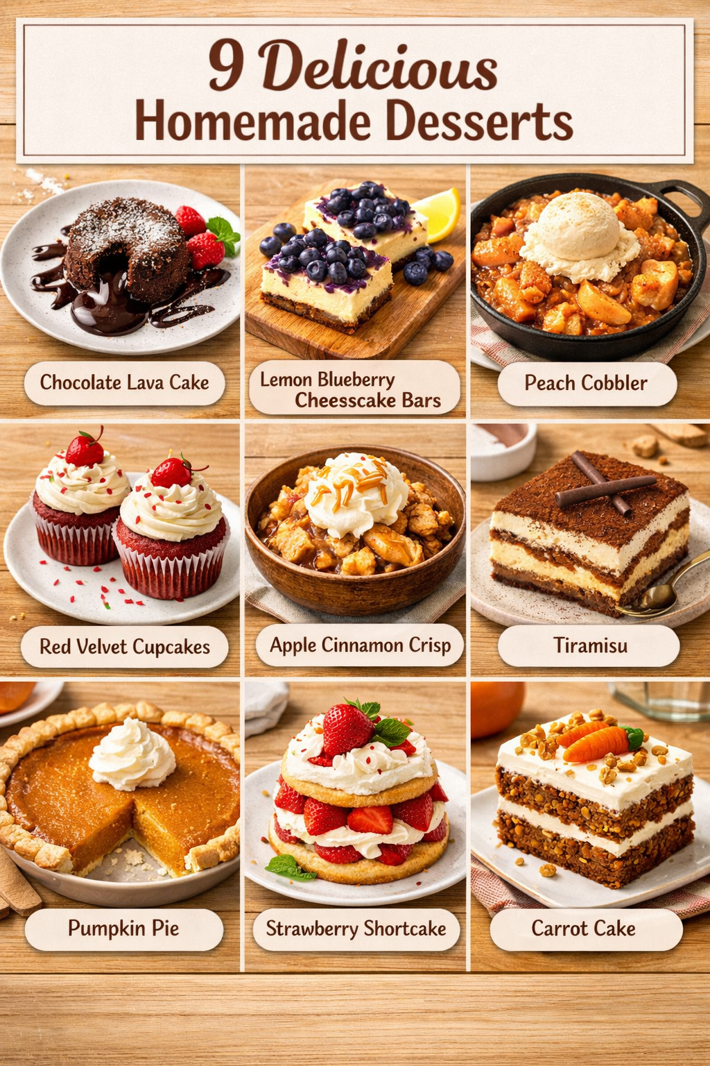 9 Delicious Homemade Desserts