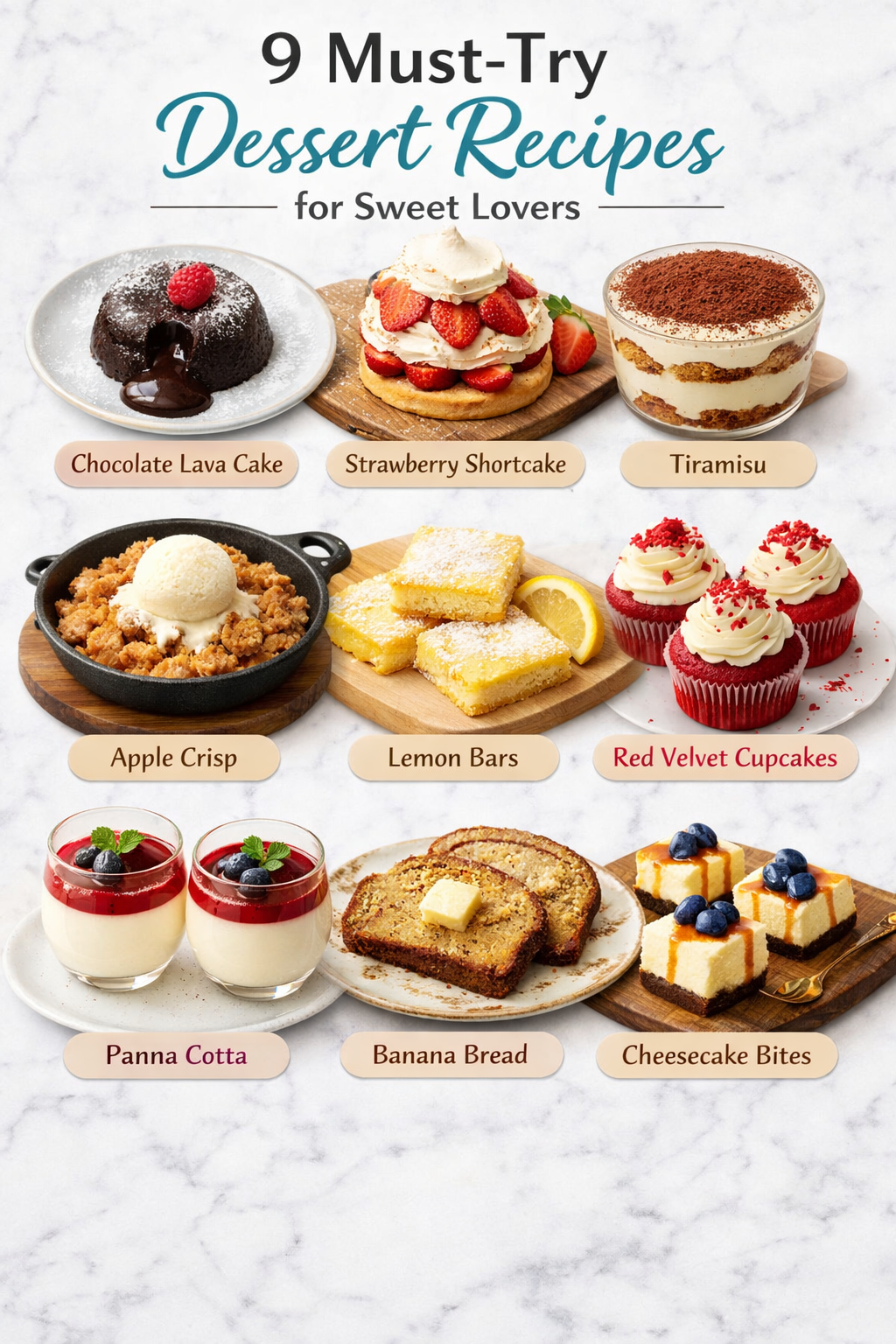 9 Must-Try Dessert Recipes for Sweet Lovers