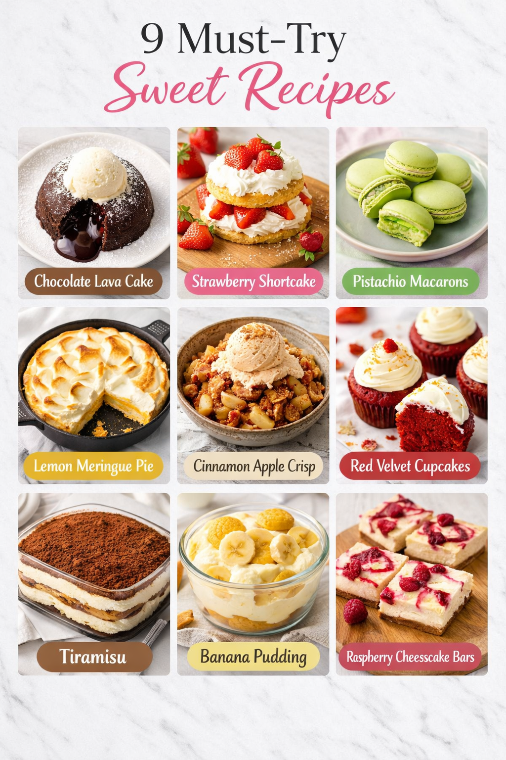9 Must-Try Sweet Recipes