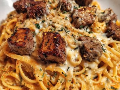 Cheesy Cajun Steak Linguine: A Flavorful One-Pan Wonder