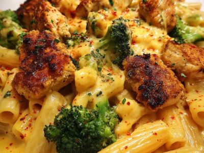 Creamy Cajun Chicken & Broccoli Pasta Bake Recipe