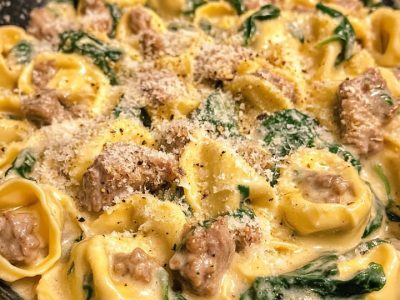 Creamy Beef & Spinach Tortellini: A Rich and Savory Delight