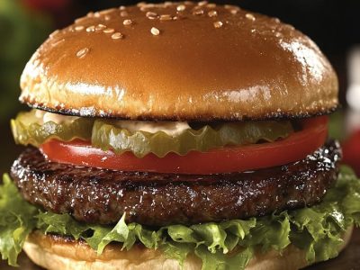 Savor the Classic Garlic Double Steakburger at Home