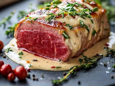 Tender Pork Mignon with Creamy Boursin Cheese Recipe