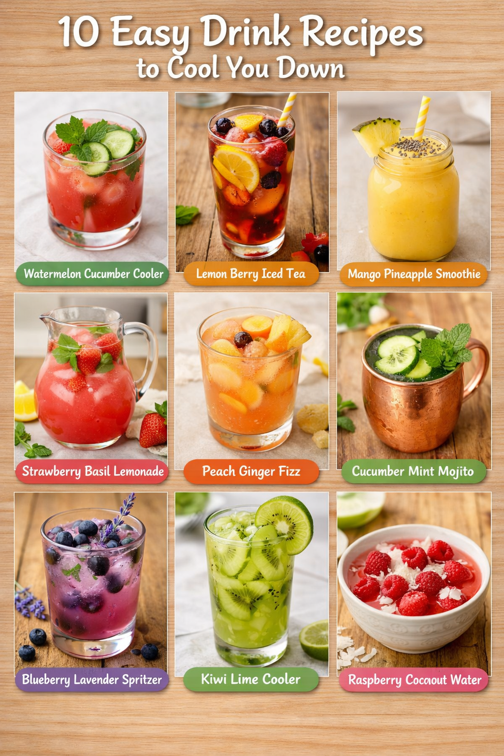 10 Easy Drink Recipes to Cool You Down