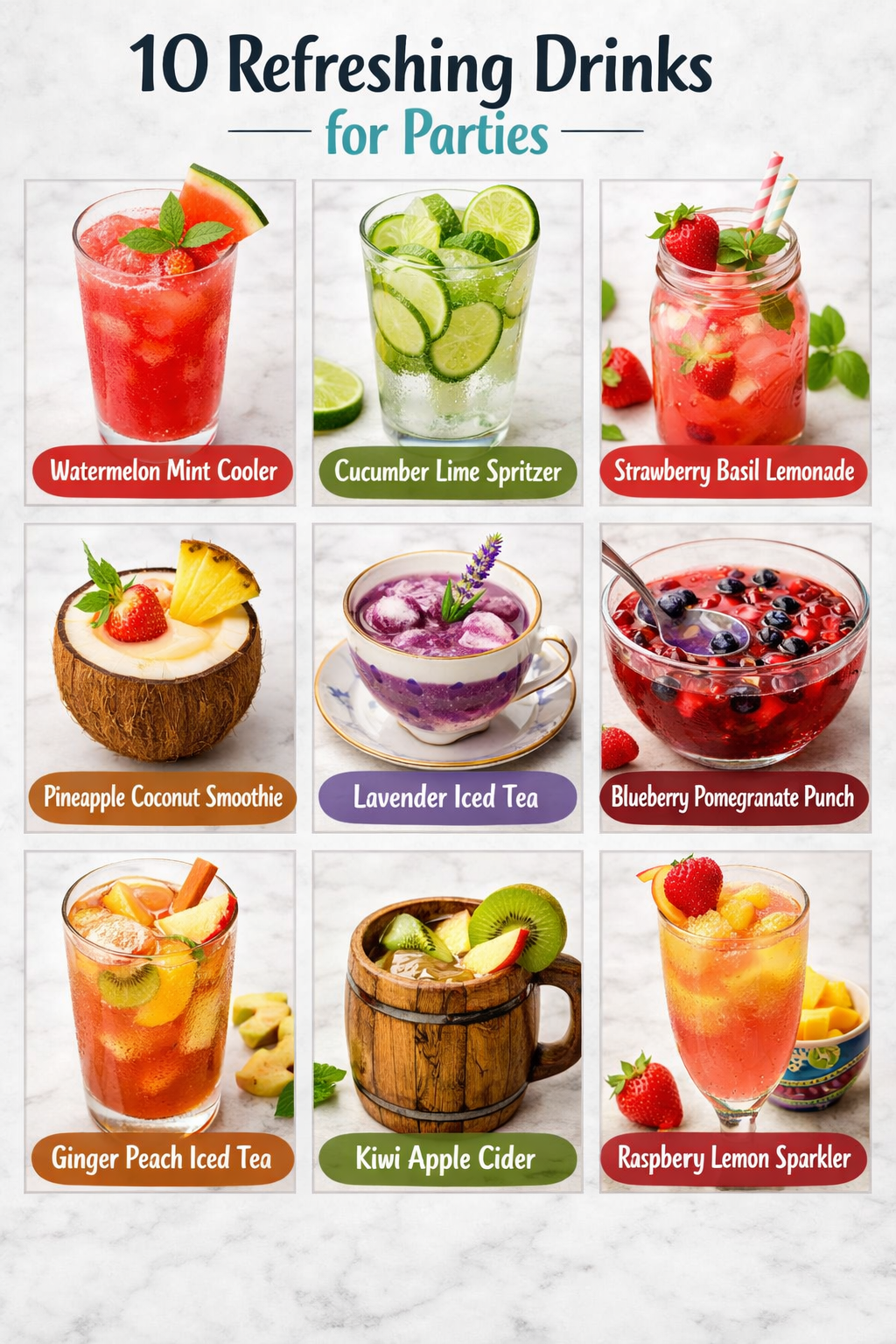10 Refreshing Drinks for Parties