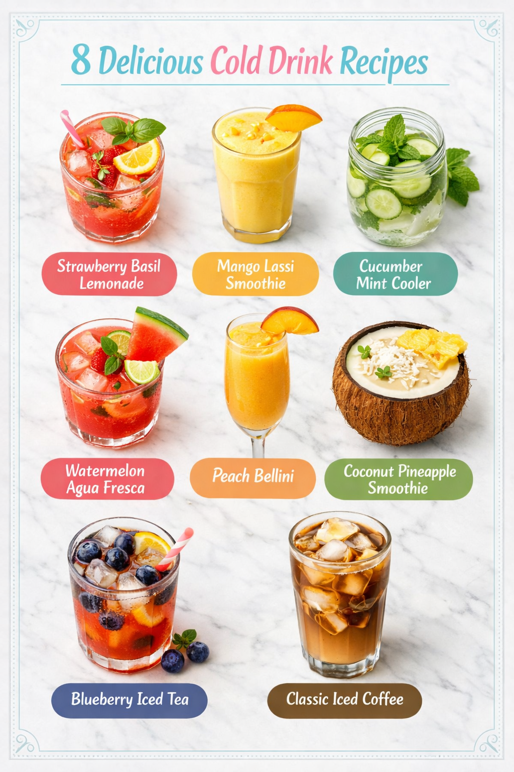 8 Delicious Cold Drink Recipes