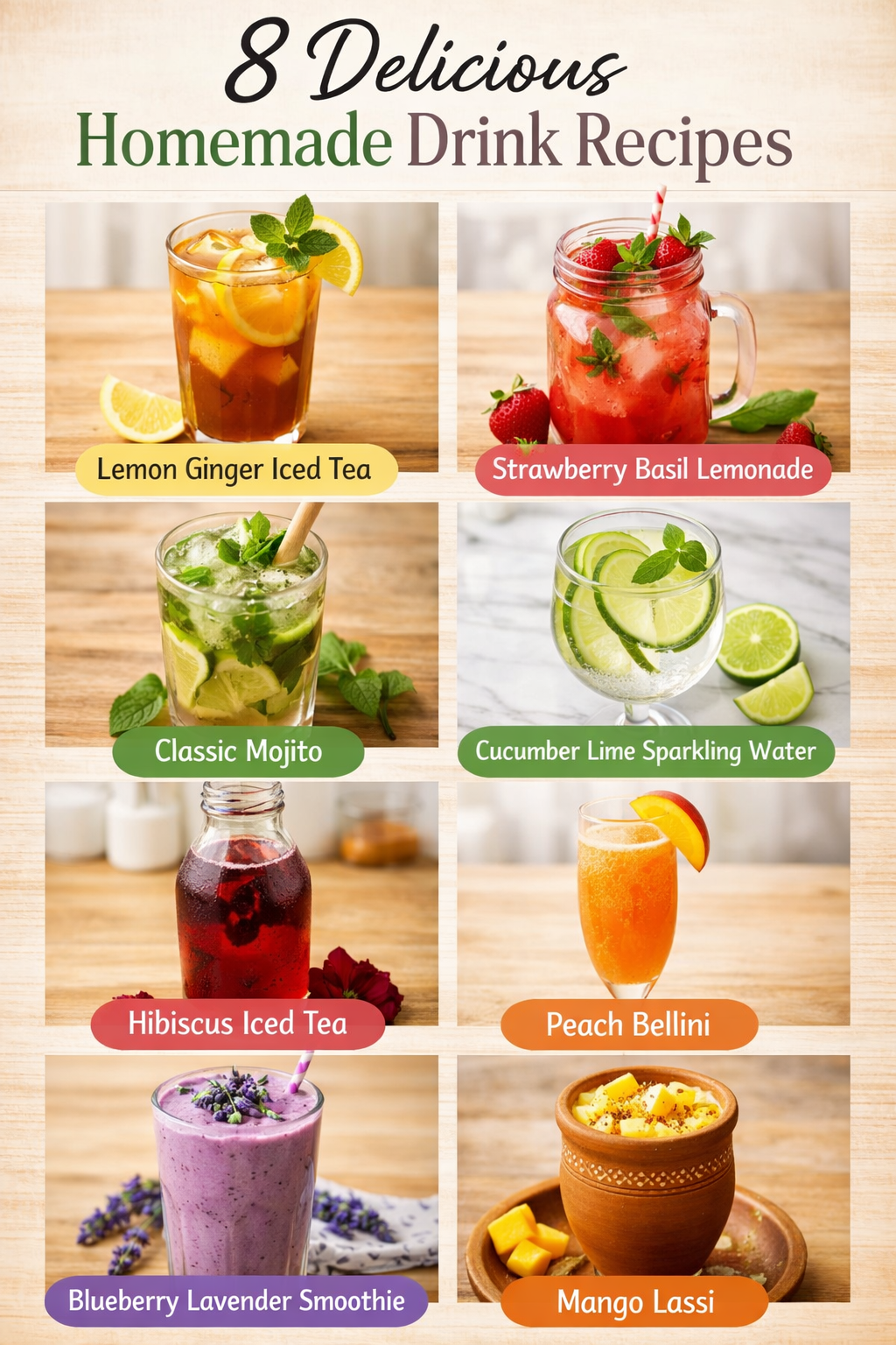 8 Delicious Homemade Drink Recipes