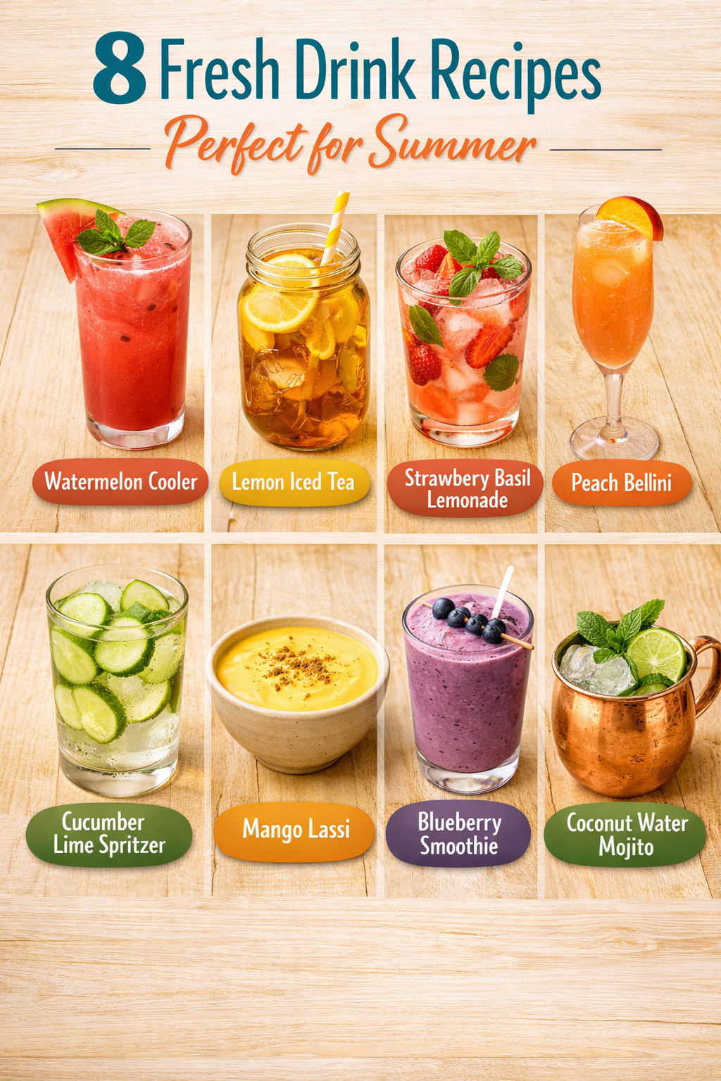 8 Fresh Drink Recipes Perfect for Summer