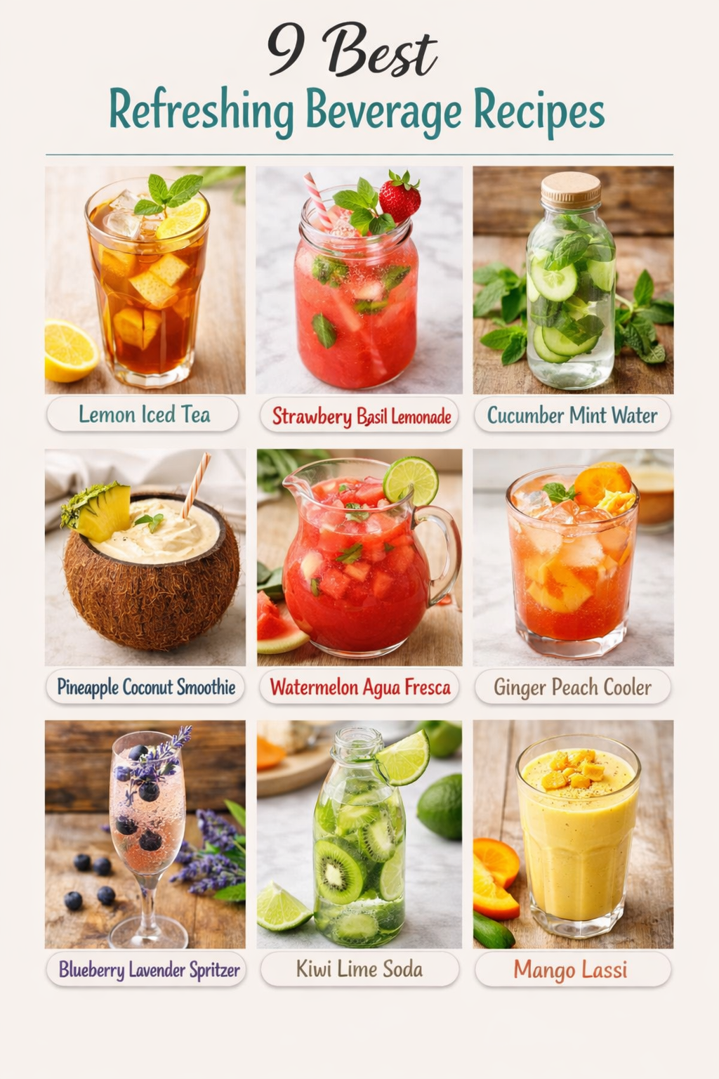 9 Best Refreshing Beverage Recipes