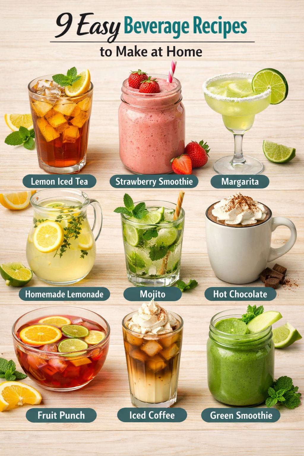 9 Easy Beverage Recipes to Make at Home