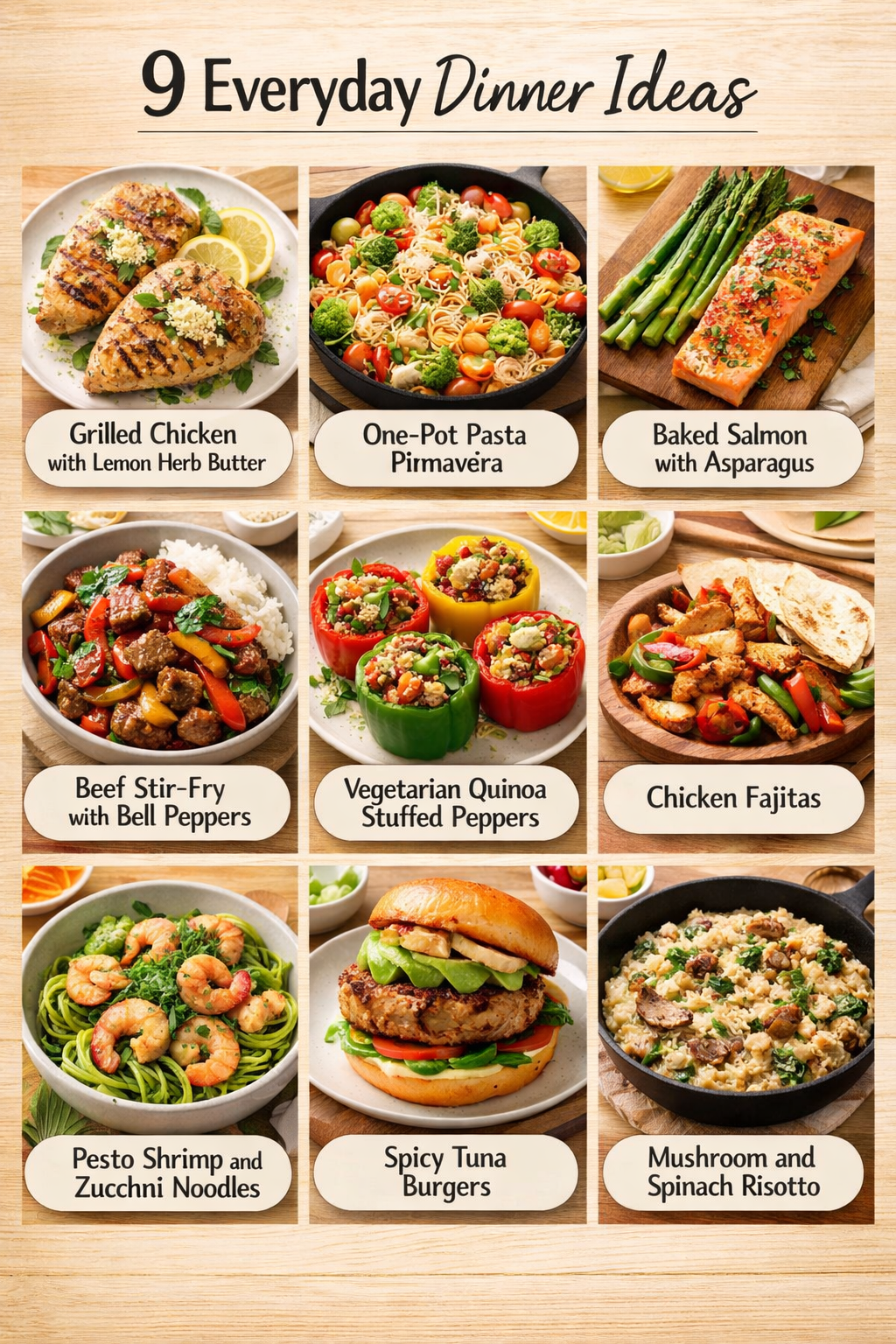 9 Everyday Dinner Ideas