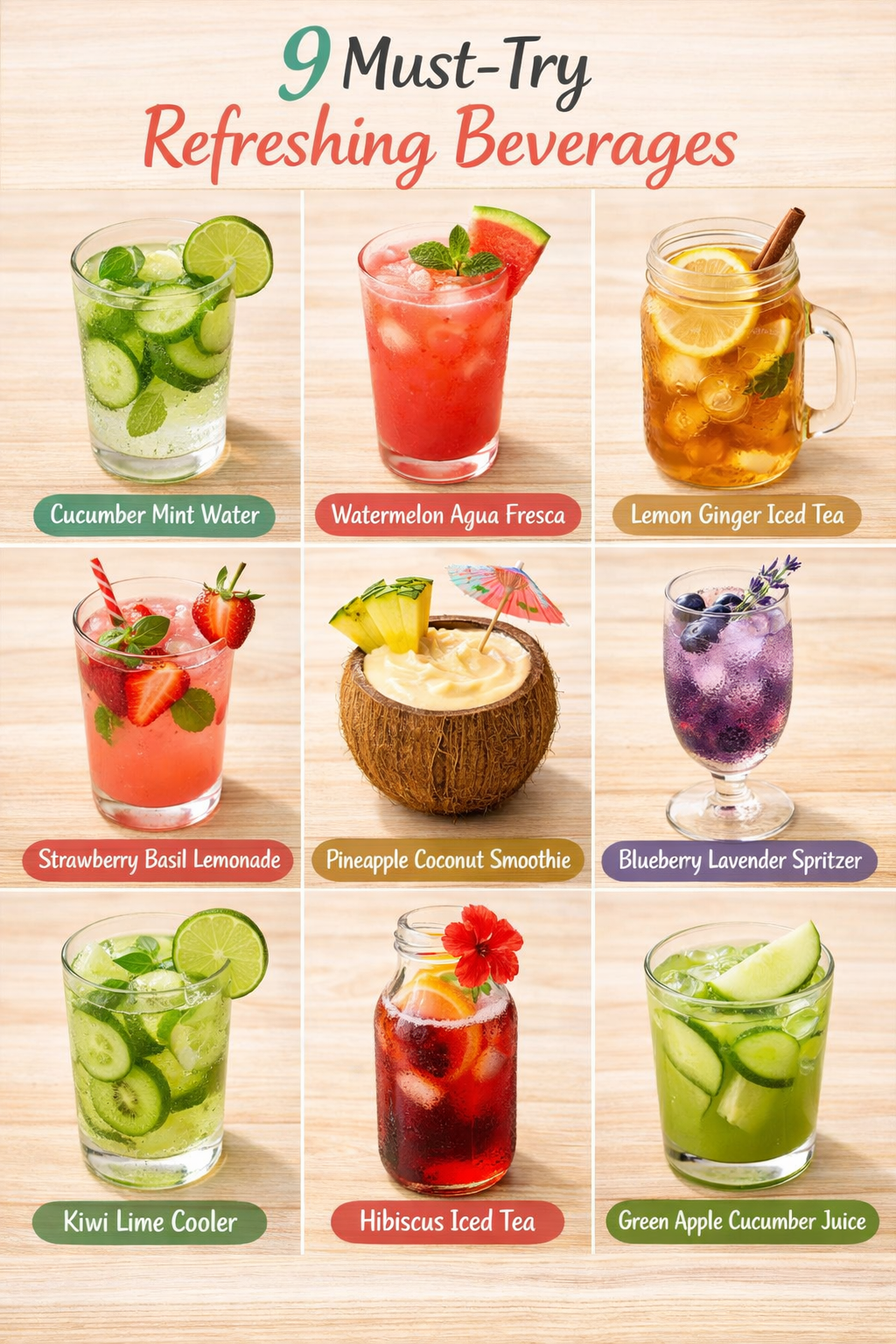 9 Must-Try Refreshing Beverages