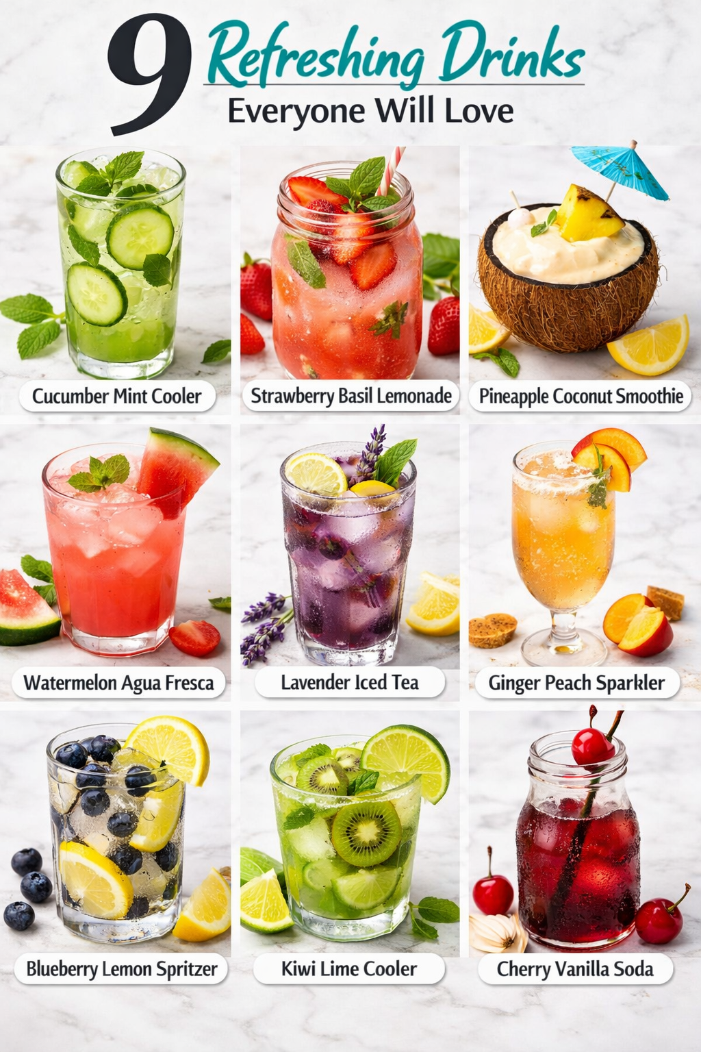9 Refreshing Drinks Everyone Will Love