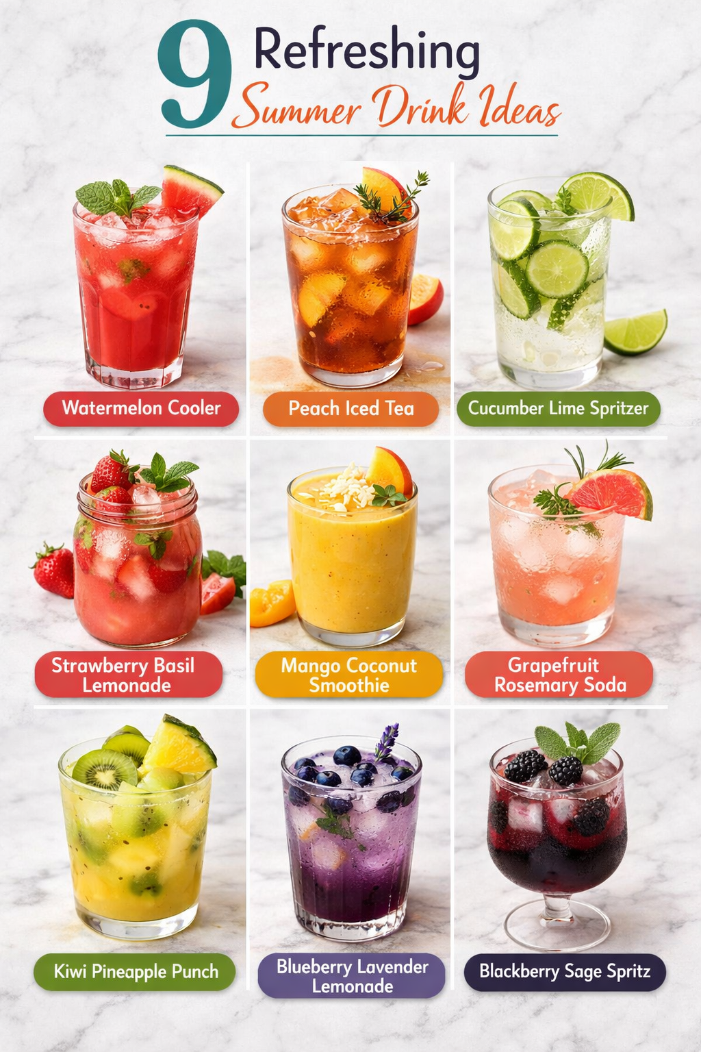 9 Refreshing Summer Drink Ideas