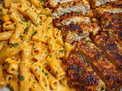Cajun Cheesy Penne: Creamy Alfredo with a Spicy Twist