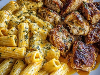 Creamy Garlic Parmesan Chicken Rigatoni: Easy & Delicious