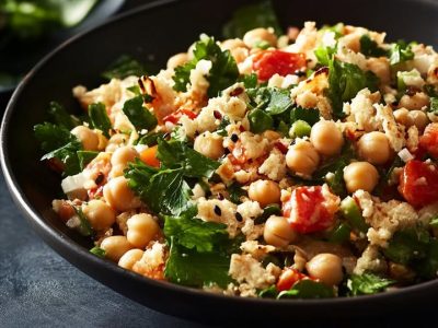 Chickpea Salad Delight: Fresh, Zesty, and Perfect for Any Occasion