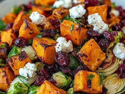 Cranberry-Glazed Roasted Veggie Salad: Sweet, Savory, and Perfect for Fall