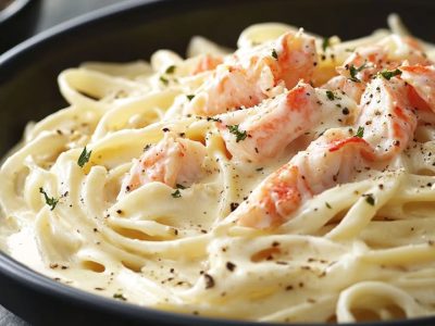 Creamy Crab Fettuccine Alfredo: A Rich and Easy Pasta Delight
