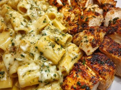 Creamy Garlic Chicken Rigatoni: A Rich, Cheesy Delight