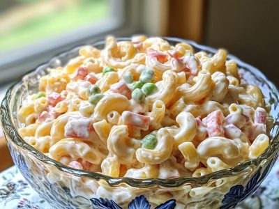 Dolly’s Macaroni Delight: A Creamy, Crunchy, and Tangy Salad Sensation