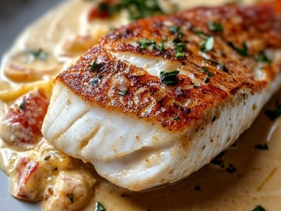 Seaside Snapper with Lobster Cream: A Luxurious 25-Minute Delight