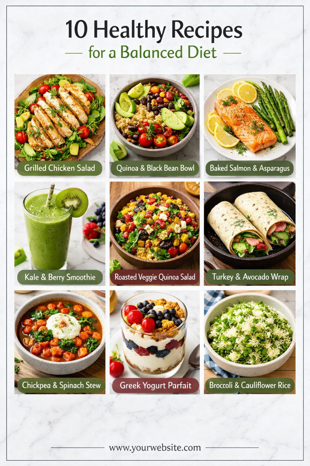 10 Healthy Recipes for a Balanced Diet