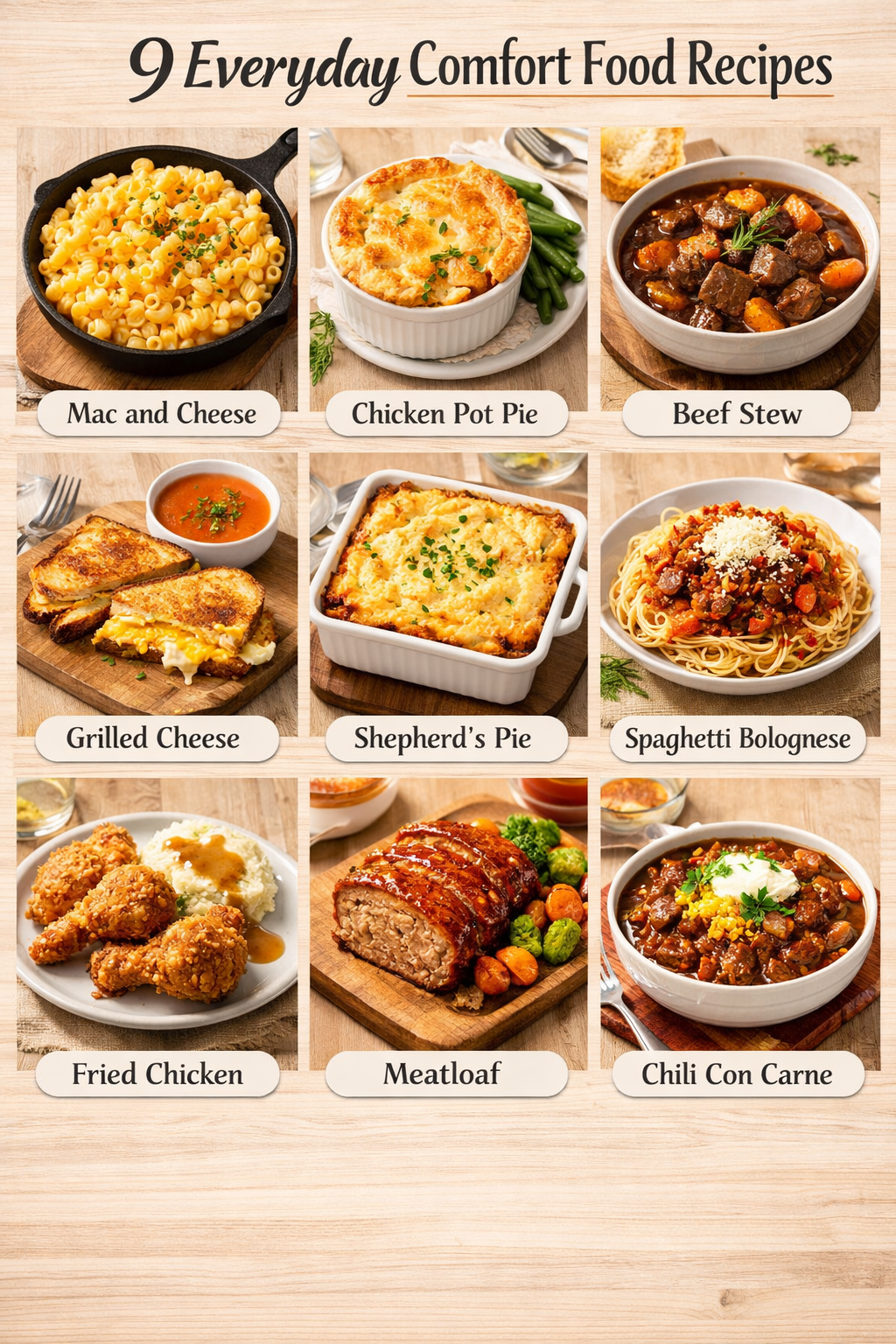 9 Everyday Comfort Food Recipes
