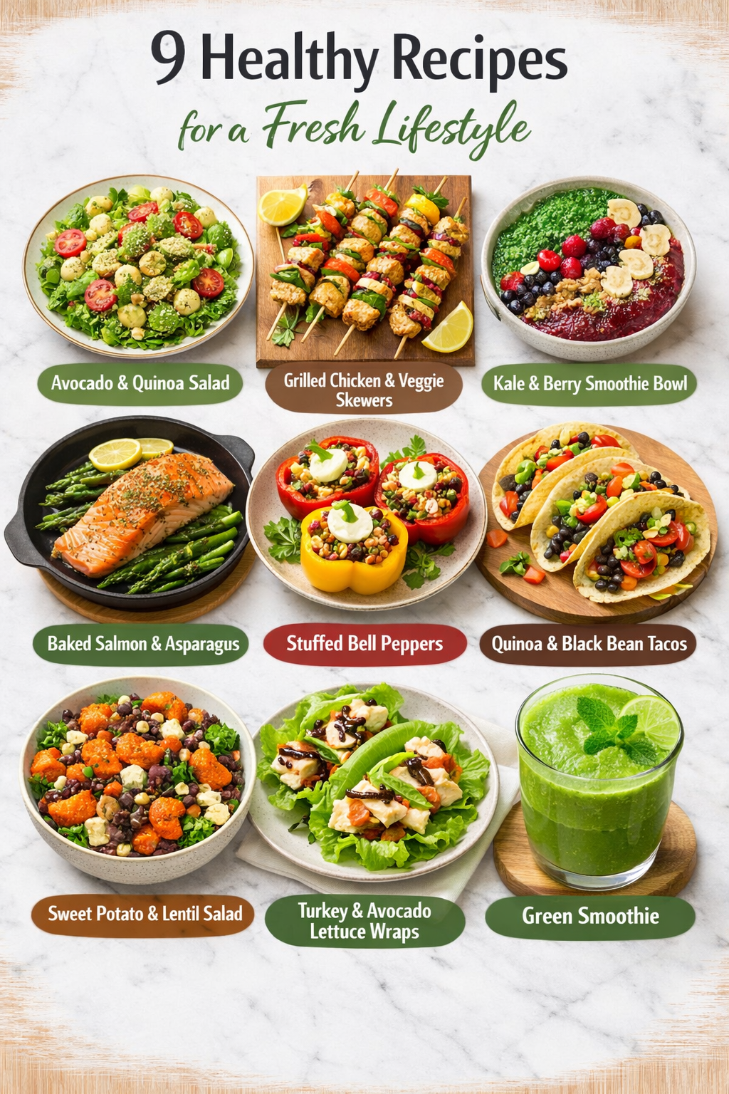 9 Healthy Recipes for a Fresh Lifestyle
