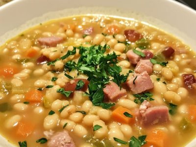 Hearty Bean and Smoked Ham Hock Soup: A Soul-Warming Classic