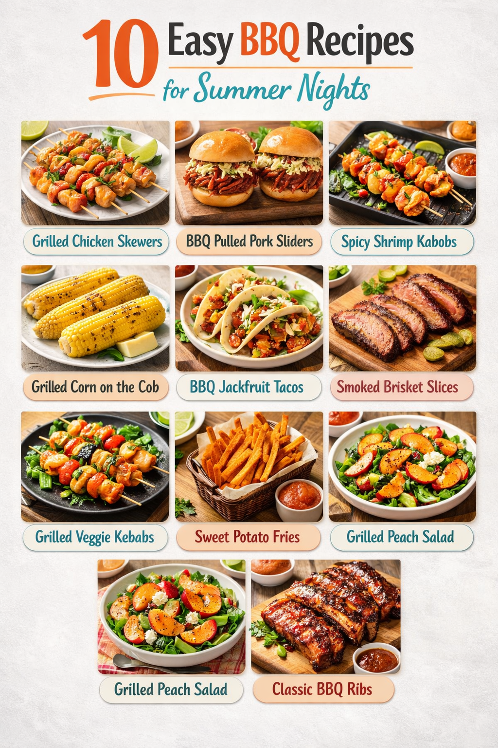 10 Easy BBQ Recipes for Summer Nights