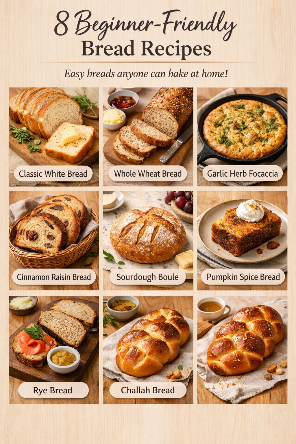 8 Beginner-Friendly Bread Recipes
