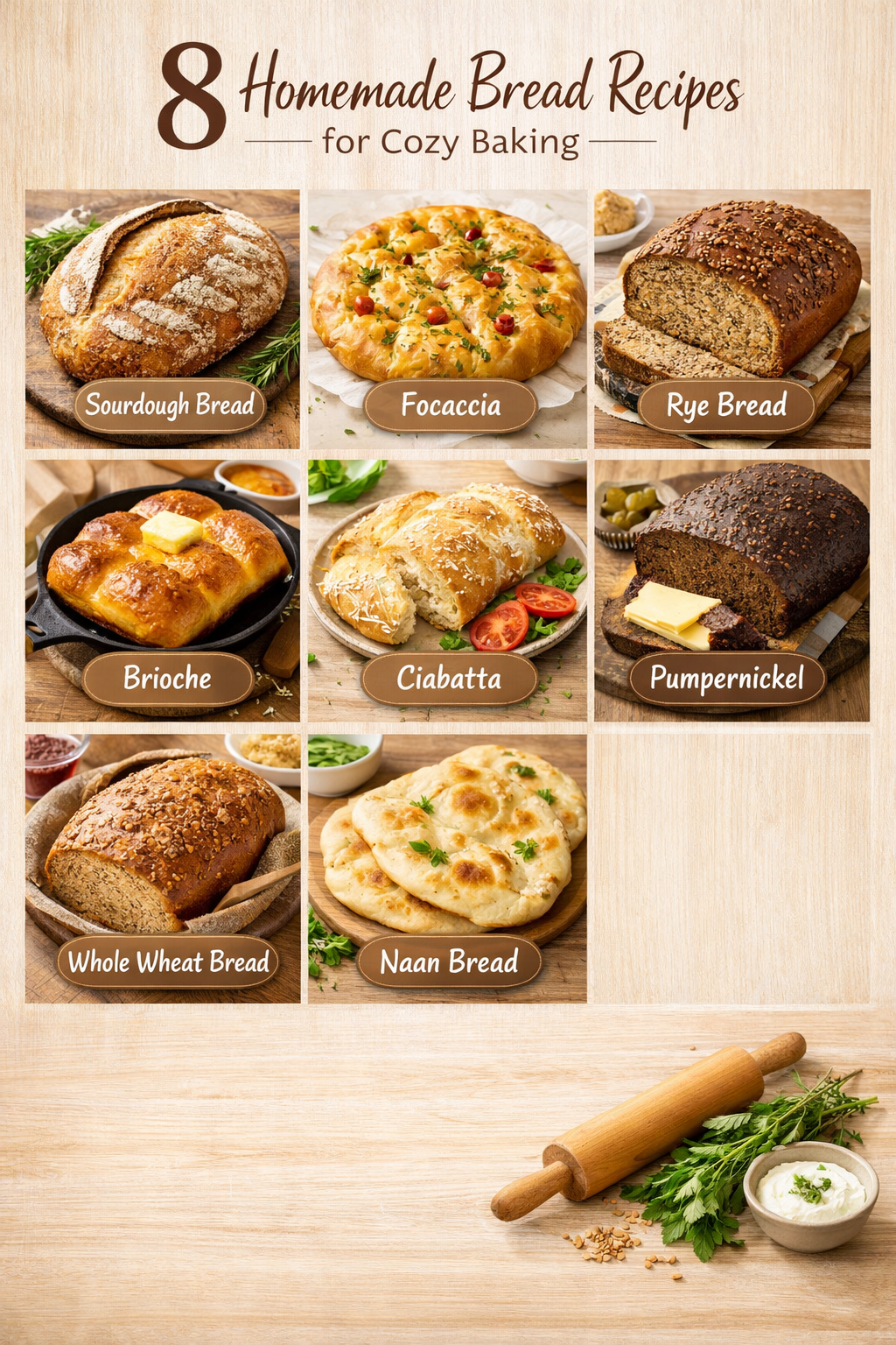 8 Homemade Bread Recipes for Cozy Baking