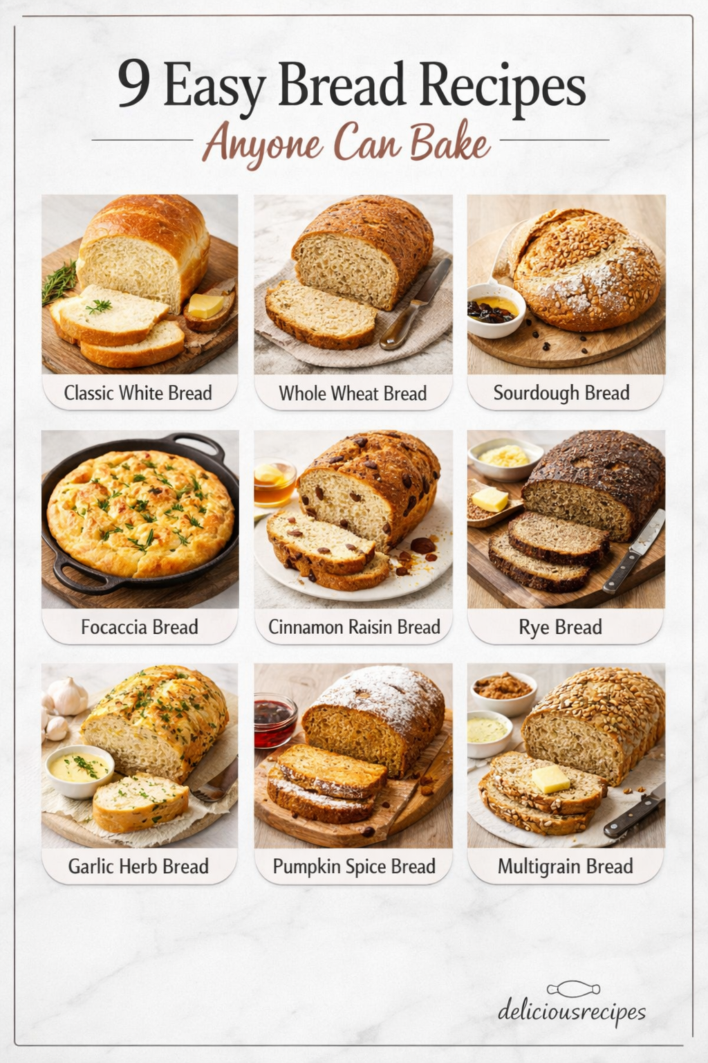 9 Easy Bread Recipes Anyone Can Bake