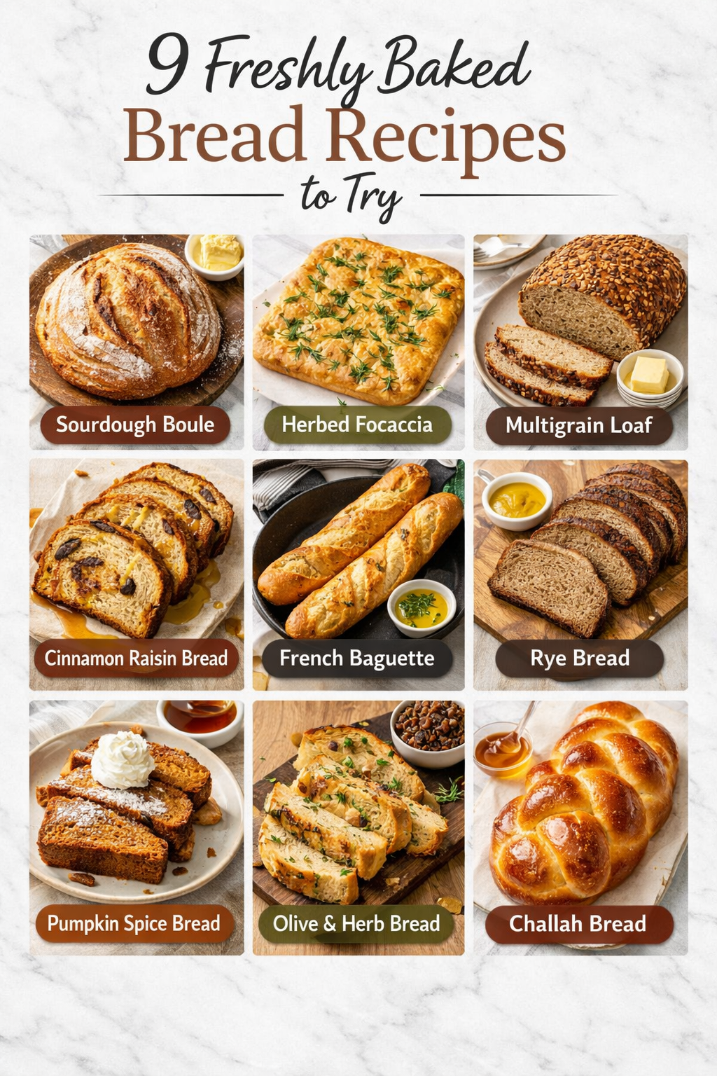 9 Freshly Baked Bread Recipes to Try