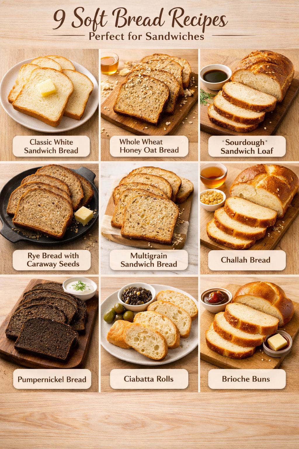 9 Soft Bread Recipes Perfect for Sandwiches
