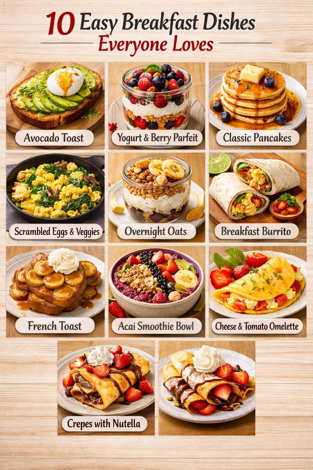 10 Easy Breakfast Dishes Everyone Loves