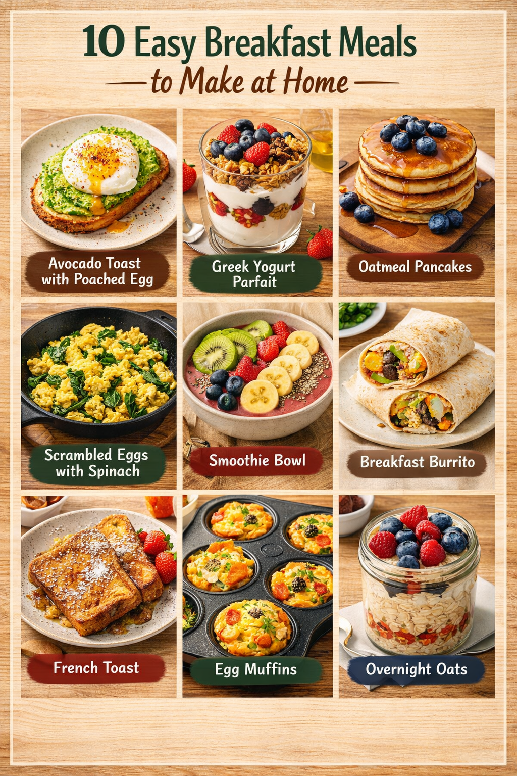 10 Easy Breakfast Meals to Make at Home
