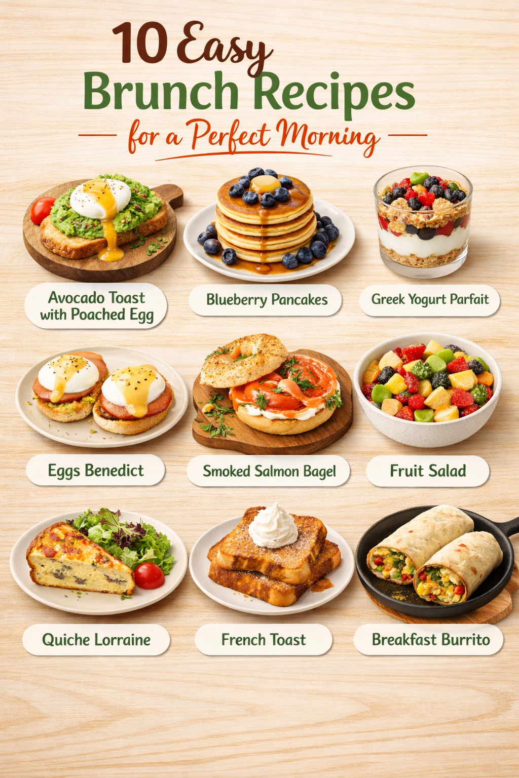 10 Easy Brunch Recipes for a Perfect Morning