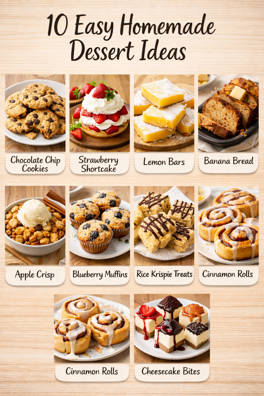 10 Easy Homemade Dessert Ideas