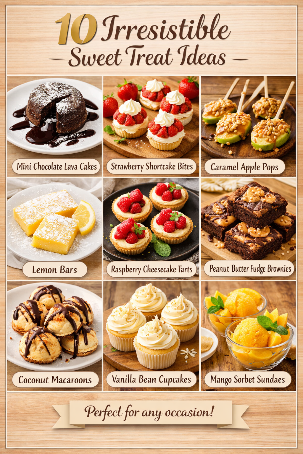 10 Irresistible Sweet Treat Ideas